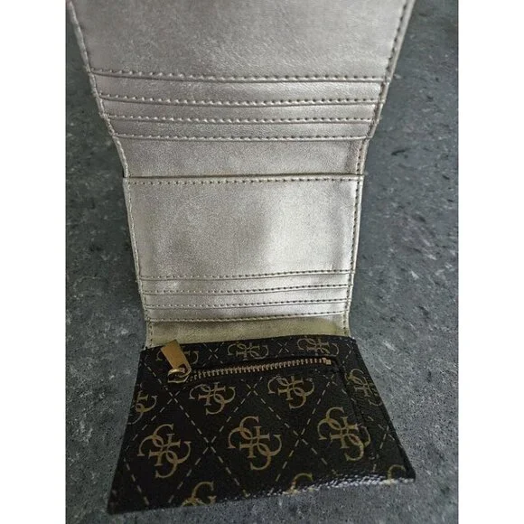 Guess Cordelia Petite Trifold Brown Wallet - Picture 4 of 6